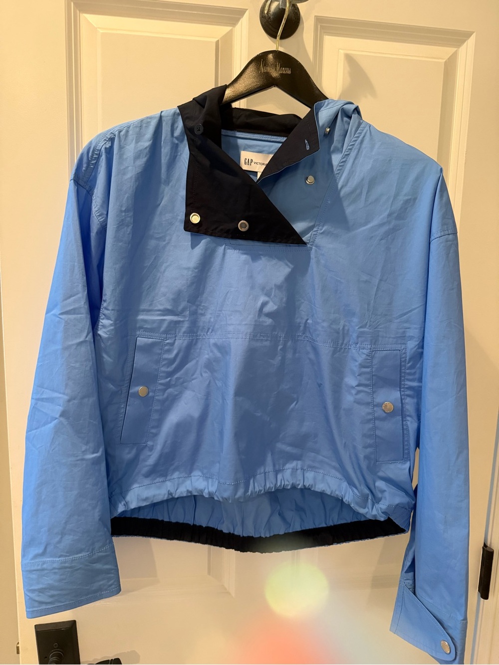 GAP x Victoria Beckham Hooded Pullover Jacket NWT size med in Union Blue